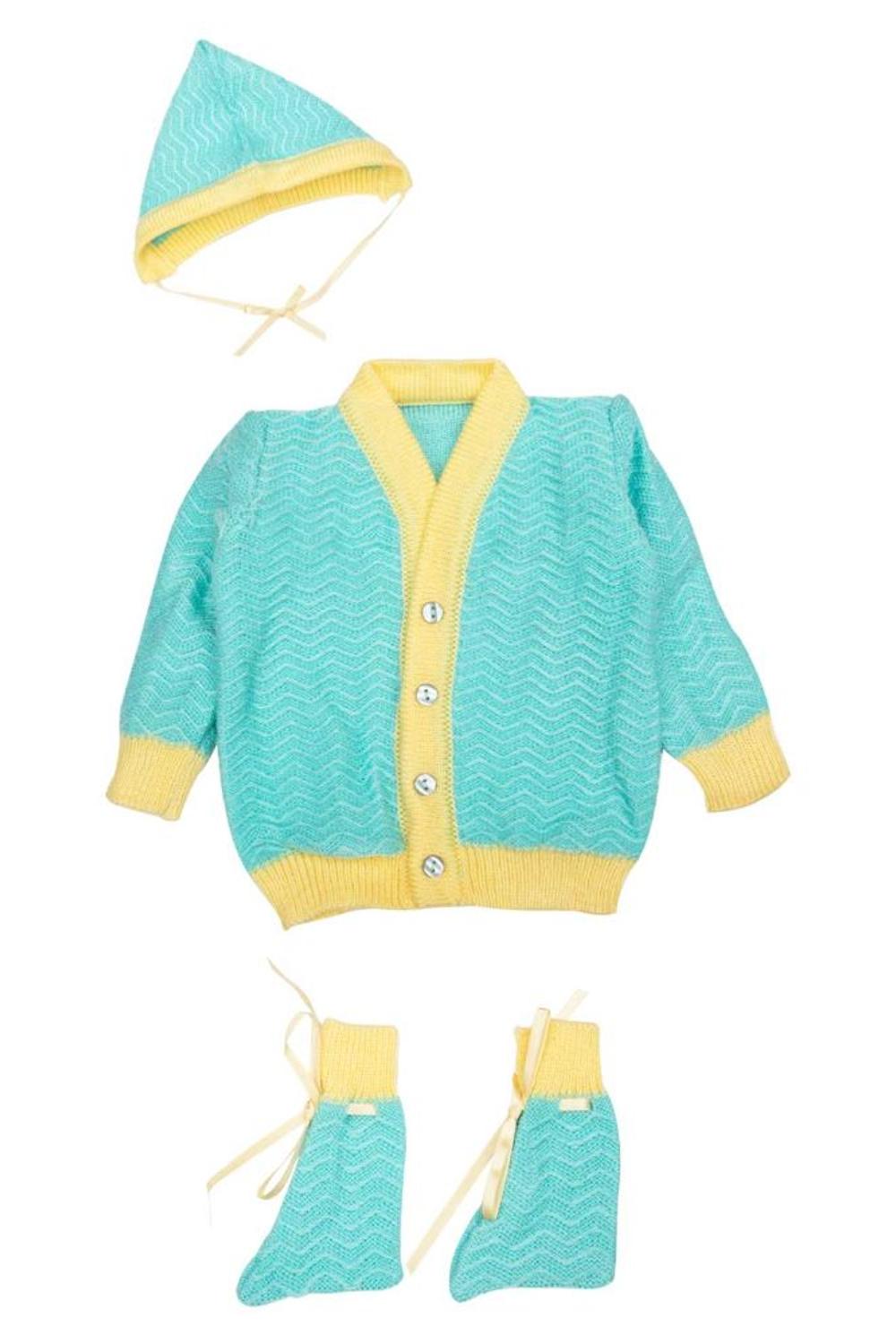 Mee Mee Baby Sweater Sets Yellow_Aqua
